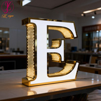 Letreros Luminosos 3D con Logotipo de Marca Refinado, Letrero Comercial Personalizado, Letrero Luminoso LED para Tienda, Letrero Exterior para Negocio