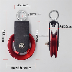 OD 88mm alüminyum kasnak asılı rulman kasnak Fitness eğitim kaldırma tekerlek rulman kablo kasnak tekerlek - Product Image 6