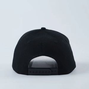 Casquettes snapback entièrement noires tendance, personnalisation Yukaihe, casquette de baseball structurée à 5 panneaux, casquette de haute qualité avec logo brodé en 3D - Product Image 6