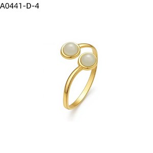 Anillo de Moda Amy Amy, Chapado en Oro, con Piedra de Concha, Diseño Geométrico Moderno, Joyería para Uso Diario de Mujer, Regalo - Product Image 4