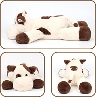 Peluche Vache Douce et Mignonne, Cadeau d'Anniversaire Unisexe pour Bébés 0-24 Mois (50 cm, 1,5 kg)