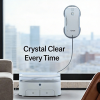Robot Limpiacristales Inteligente con WiFi/Navegación Automática, Fuerte Succión, Seguro para Todo Tipo de Superficies de Vidrio, Certificado, el Ayudante Definitivo
