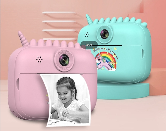 Children's Digital Camera 1080P Photo Sticker Printing Instant Shooting Imaging HD Dual Camera Children's Printing Camera