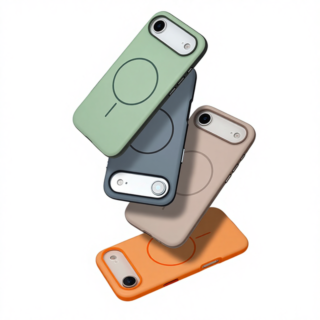 For 17 Pro Max Air Magnetic TPU PC Anti-Drop Hard Case with Pure Color Design Mobile Phone Cases
