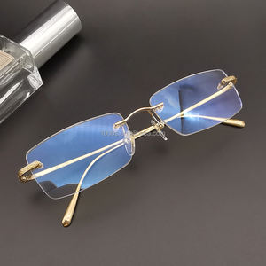 ขายส่ง18พันจริงเครื่องประดับ<span class=keywords><strong>ทอง</strong></span> AU750โลหะ<span class=keywords><strong>แว่นตา</strong></span><span class=keywords><strong>กรอบ</strong></span><span class=keywords><strong>แว่นตา</strong></span>ที่ไม่ซ้ำกันสำหรับผู้ชายผู้หญิง - Product Image 2