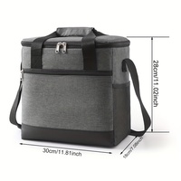Sac isotherme de luxe écologique et durable en polyester 14L, classique, avec logo personnalisé, imperméable, pour la plage, le pique-nique et le fitness