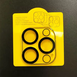 Protection d'objectif d'appareil photo pour <span class=keywords><strong>iPhone</strong></span> 18 17 12 <span class=keywords><strong>13</strong></span> 14 15 16 <span class=keywords><strong>Pro</strong></span> Max – Verre trempé transparent HD pour objectif arrière - Product Image 3