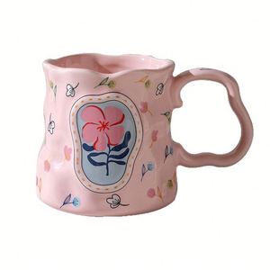 Kreative Mädchen-Tasse mit Rosenmuster für Kaffee, Geburtstage, Muttertag, Große Kapazität, für den Hausgebrauch, mit Geschenkbox-Verpackung - Product Image 1