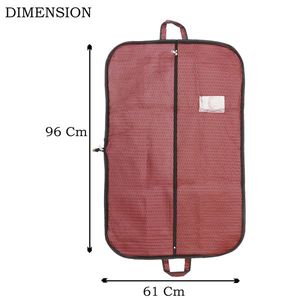 เสื้อโค้ทคลุมเดินทางลายนูนสีน้ำตาลเข้มน้ำหนักเบาสำหรับชุดเสื้อผ้าทนทานกระเป๋าป้องกันเหมาะสำหรับการเดินทางทางธุรกิจและวันหยุด - Product Image 2