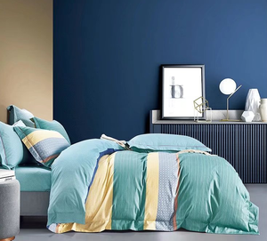 الرقمية المطبوعة 100% القطن 300 الخيط Count غطاء لحاف الفاخرة تصاميم مجموعات لحاف السرير طقم سرير - Product Image 5