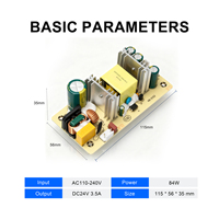 Alimentation audio à sortie unique QI DA QDPOWER-W65DB-24 24V 3A 72W, carte d'alimentation à découpage AC/DC, vente directe usine