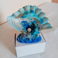 Sculpture en coquille simulée Siège de conque en fibre de verre Ornement de chaise Centre commercial Hôtel Parc aquatique Décoration marine Artisanat en résine