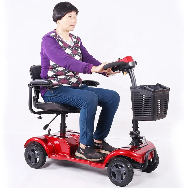 Hotel use Easy operation for Disabled and elderly safety guarantee electric scooter 4 wheel vehicle
