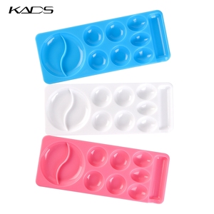 KADS New Design Nail Art Palette <b>Plastic</b> Nail Art <b>Polish</b> Mixing Tray Nail Paint Display Tray Manicure DIY Painting Tool - Product Image 1
