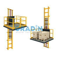 Ascenseur hydraulique de cargaison adapté aux besoins du client par usine de source petit ascenseur de marchandises industrielles pour l'entrepôt