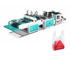 Biodegradable Plastic Shopping Market T shirt Bag Making Machine