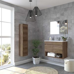 1400mm <strong>Tall</strong> Cabinet MDF <strong>Bathroom</strong> Cabinet Furniture with Large <strong>Storage</strong> - Product Image 5