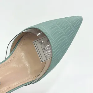 Nouvelle arrivée talon épais femmes pompes exquis propre chaussures de bureau décontractées PU bride à la cheville hauteur augmentant dames printemps été