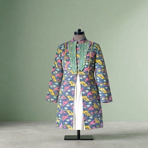 Chaqueta Formal de tiro Vintage indio Kantha de algodón de buena calidad - Product Image 1