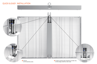 Écran de visualisation led transparent flexible intérieur extérieur écran de film transparent led adhésif sur vitre écran led