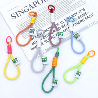 TOLKA Nouveau cordon de téléphone portable, porte-clés, pendentif, cordon de poignet simple tressé à la main, pour sac à dos, logo personnalisé, modèle TKHYWSS 15cm