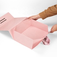 Elegante Estuche Magnético Rígido Plegable con Asa, Lámina Magnética Reutilizable, Producción en Masa Profesional para Empaque de Prendas