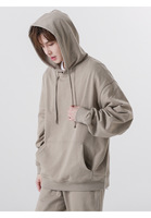 Custom Print Borduurlogo Oversized Casual Pullover Heren Hoodies Effen Zwaar Gewicht Franse Badstof Blanco Hoodies Unisex
