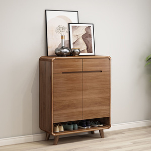 <span class=keywords><strong>Zapatero</strong></span> <span class=keywords><strong>Modular</strong></span> Ajustable de Madera Maciza Moderna con Estante Inferior Abierto para la Entrada del Hogar y Almacenamiento en Apartamentos - Product Image 2