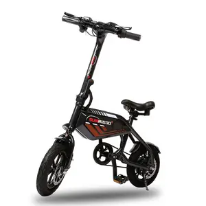 2024 New 12 Inch 36V 350W Electric Folding Bike Two Wheel Hydraulic Brake Safer Riding with 40km Long Range for Teenagers