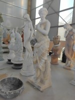 YDSTONE personnalisé moderne Sculpture en pierre naturelle intérieur/extérieur décor à la maison marbre Statue grecque pour Villa & Temple Application