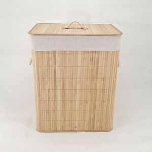 Cesto de ropa sucia grande tejido de bambú envío gratis cesta de almacenamiento de tela plegable <span class=keywords><strong>para</strong></span> ropa <span class=keywords><strong>juguetes</strong></span> contenedor organizador - Product Image 1