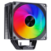 Snowman pendingin udara CPU, pipa panas 5V ARGB 4 dengan radiator kipas pendingin PC untuk komputer PC Desktop