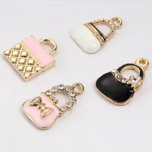 Enamel CC Charm for Jewelry Making, Jewelry Charm