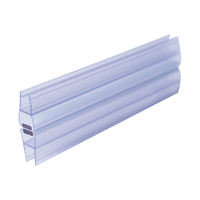 Oferta Especial: Burlete Magnético de PVC Transparente de Doble Ala, Impermeable y Antifrío para Baño, Precio de Fábrica