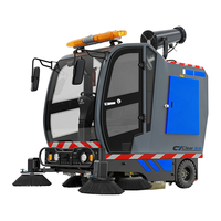 Balayeuse de sol électrique nouvelle génération avec batterie longue durée 150Ah, panneau de commande intelligent industriel, 1800W, pour routes et trottoirs, certifiée CE ISO