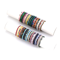 CC 4mm Haute Qualité Multi Couleurs Pierre Semi-Précieuse Élastique Stretch Petites Perles Mala Bracelets En Gros Bracelet Fengshui