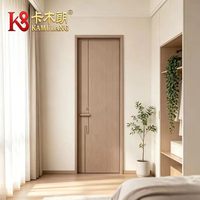 Portes intérieures modernes en bois massif composite MDF mélaminé polymère, isolation acoustique, construction durable, garantie 1 an, salle de bain, chambre à coucher