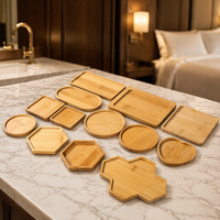Ensemble de dessous-de-verre en bois de bambou naturel de haute qualité, forme hexagonale, cœur, carrée, ronde, décoration d'intérieur, tapis et coussinets, moule vierge