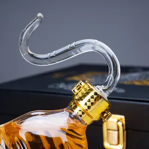Dierlijke Vorm Handgemaakte 500Ml Tijger Vorm Liquor Tequila Glazen Fles Whisky Karaf