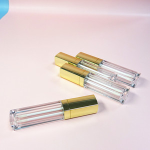 Emballage personnalisé pour gloss et rouge à lèvres liquide en PETG, 8 ml, avec bouchon à vis, surface métallisée, contenants vides - Product Image 6