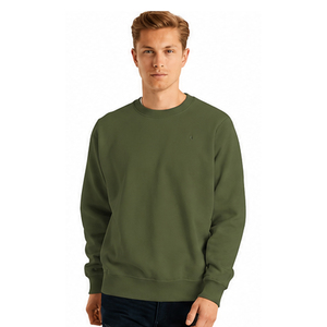 Sweat-shirt pour homme personnalisable, nouveau style, vente en gros, haute qualité, uni, basique, vêtements décontractés d'hiver, col rond, pour homme - Product Image 1