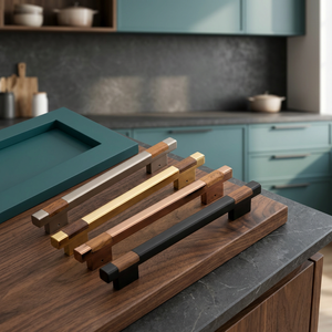Modern Brass Round Cabinet Handles <b>Drawer</b> <b>Pulls</b> Minimalist Design Durable Easy Installation Villa Kitchen Outdoor Hotel Use - Product Image 3