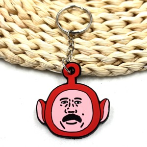 Jolis porte-clés en PVC animal blanc avec revêtement en silicone et clips en métal pour les sacs des <span class=keywords><strong>grands</strong></span>-<span class=keywords><strong>parents</strong></span> à la mode Style intemporel - Product Image 5