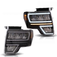 Conjunto de Faros LED para Ford F150, Estilo Vland Raptor, Lente de Proyector con Señal de Giro Secuencial, Estilo Vland Raptor