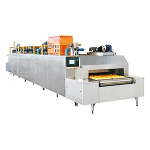 Professional conveyor baking oven for biscuits cookies bread pizza