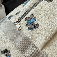 Bolsa de Maternidad Expandible, Ligera, Impermeable, de PU, con Cierre de Cremallera, Diseño Moderno y Capacidad Media