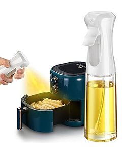 Nouvelle mise à niveau vaporisateur et bouteille d'huile pulvérisateur noir 200ml bouteille de pulvérisation d'huile d'olive en verre pour la cuisine - Product Image 6