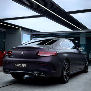 Cool Sun <span class=keywords><strong>Film</strong></span> d'emballage de voiture en PVC mat pinot <span class=keywords><strong>noir</strong></span> violet anti-rayures avec garantie de 3 ans d'épaisseur 0.11/0.13mm - Product Image 3