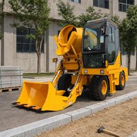 Nouveau design, camion malaxeur à béton autochargeur 4x4 de 3,5 m³, malaxeur mobile avec réservoir supplémentaire pour travaux de canalisation