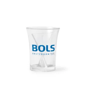 2oz plastic dual compartment shot glass great for bars and promotion
